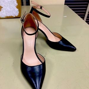 Never worn black ankle strap heels price firm